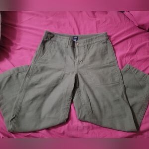 Olive Green Women's Capris